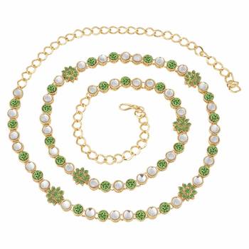 Traditional Gold Plated Kundan & Stone Studded Kamarband For Women 1