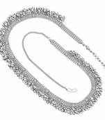 Traditional Silver Plated Stone Studded Navratri Kamarband For Women