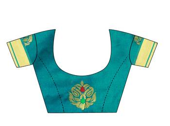 Wine woven jacquard saree with blouse 5