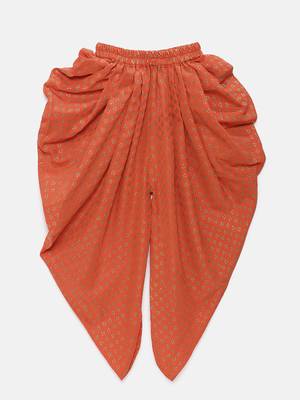 Blue printed jaquard girls-top-bottom 3