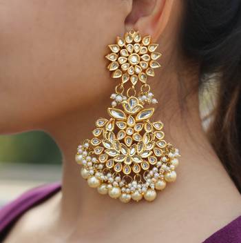 White pearl chandbali 1