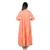 Women's Peach Cotton Anarkali Kurti