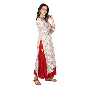 Women's Kashish Cotton Printed Long Kurti 2