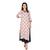 Women's Maroon Cotton Printed Long Kurti