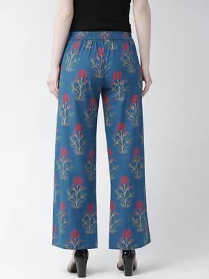 Blue printed cotton bottoms 2