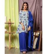 Garden Blue Floral Suit Set