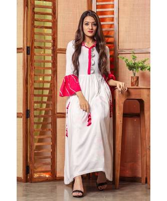 Warm Pink Gotta Design Dress 1