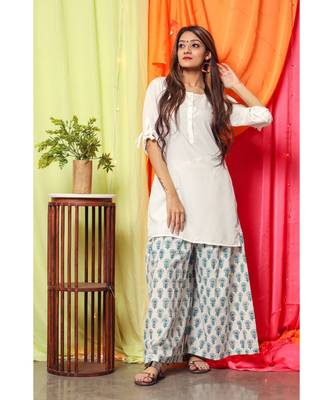 White Pearl Kurta Set 1