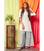 White Pearl Kurta Set