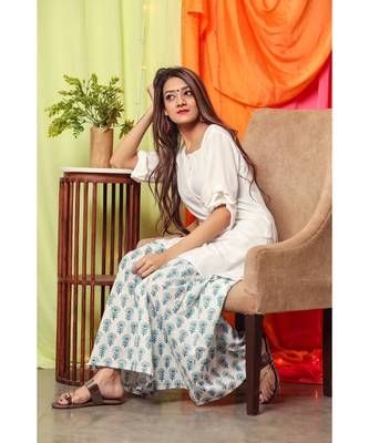 White Pearl Kurta Set 2
