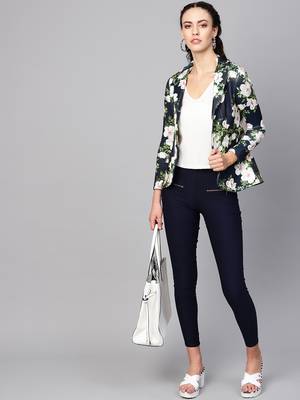 blue floral print wool womens blezar 4