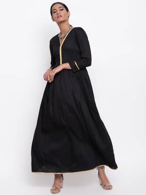 Black Gold Lace Dress 5