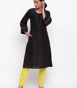 Black Broad Sleeve Kurta-Pant