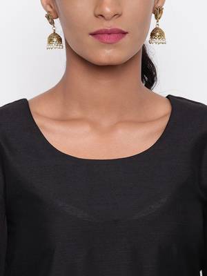 Black Broad Sleeve Kurta-Pant 5