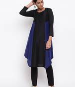 Black Blue Kurta-Pant