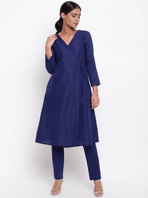 Blue Angrakha-Pant 1