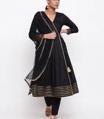 Black Lace Angrakha Set