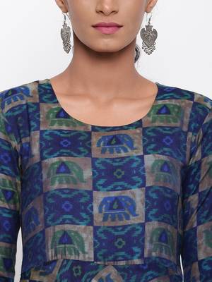 Blue Elephant Dress 6