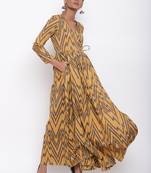 Yellow Ikkat Dress