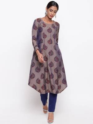 Grey Booti Kurta-Pant 1