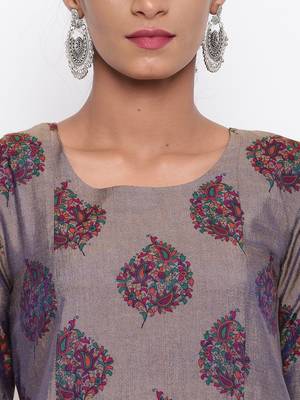 Grey Booti Kurta-Pant 5