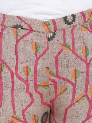 Pink Kurta Stem Foil Pant 6