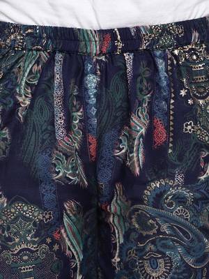 Blue Kurta Foil Pant 6