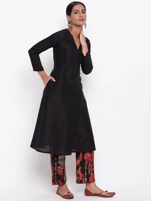 Black Angrakha Foil Pant 3