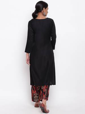 Black Angrakha Foil Pant 4