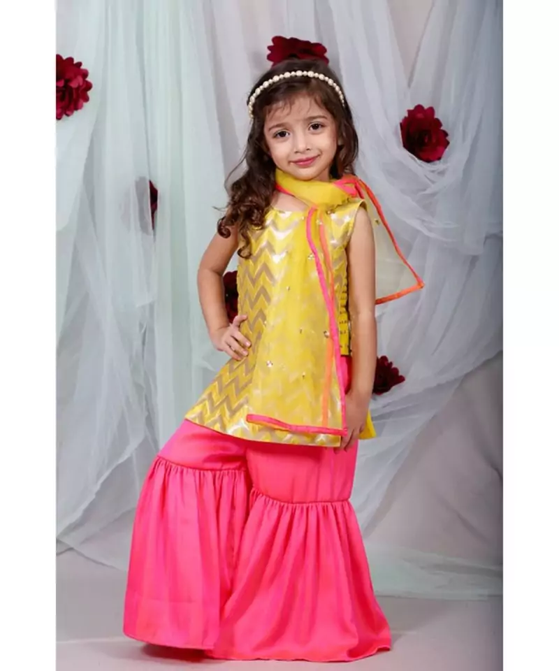 Silk KurtaTop with Garara