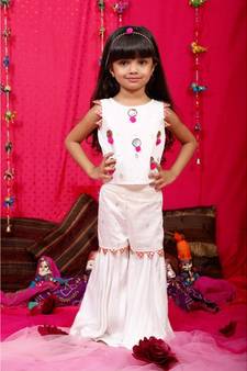 Crop top with Sharara