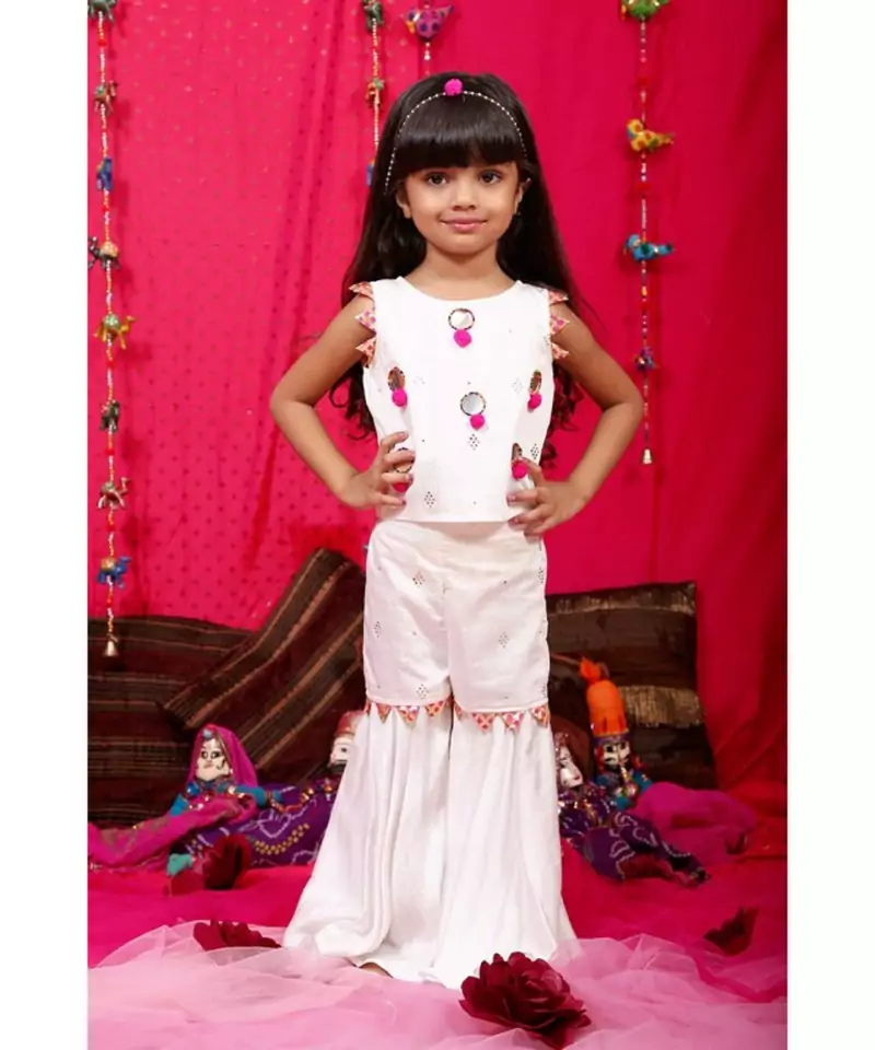 Crop top with Sharara