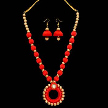 Red necklace-sets 1