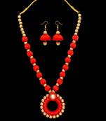 Red necklace-sets