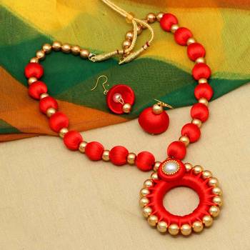 Red necklace-sets 5