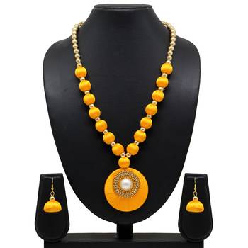 Yellow necklace-sets 4