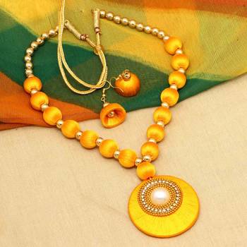 Yellow necklace-sets 5
