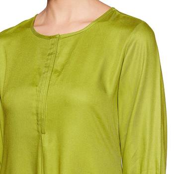 Green plain rayon ethnic-kurtis 4