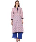 Red printed Cotton kurti