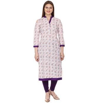 multicolor printed Cotton kurti 1
