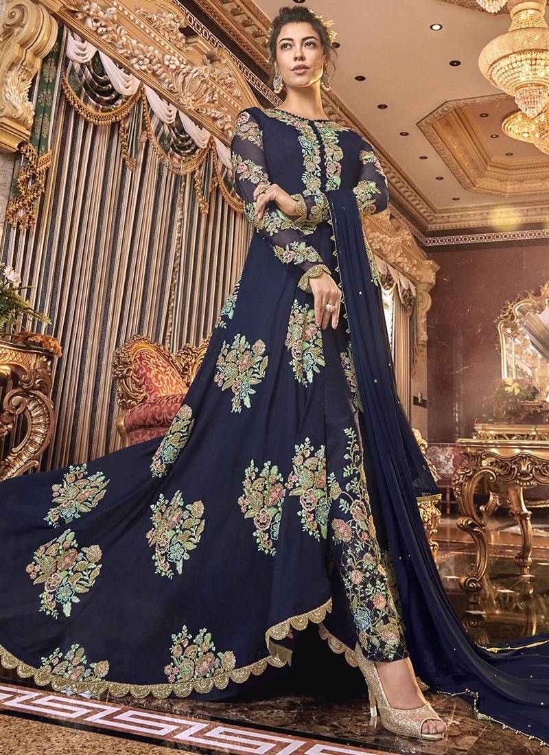 navy blue color pakistani dresses Silk Salwar Kameez - Vasu Sarees Holiday Season Dresses Explore our collection of Color:Ice Blue Prom Dress With Bebe