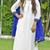 White Cotton Kurti With Pant And Dupatta