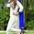 White Cotton Kurti With Pant And Dupatta