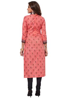 Pink Black Printed Unstitched Synthetic Dress Material With Printed Dupatta 2