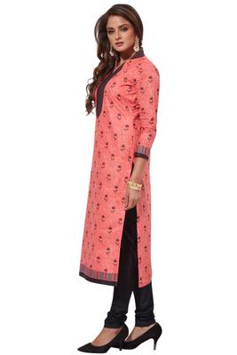 Pink Black Printed Unstitched Synthetic Dress Material With Printed Dupatta 3