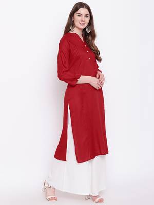 red printed viscose ethnic-kurtis 5