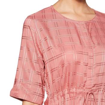 Red plain rayon ethnic-kurtis 4