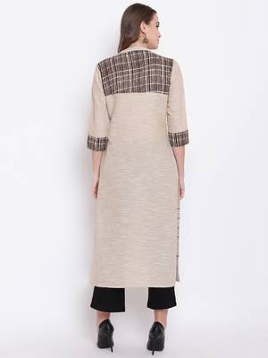 beige embroidered cotton ethnic-kurtis 4