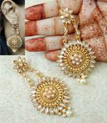 Lalso Beautiful White Partywear Kundan Earrings - LKE15_WT