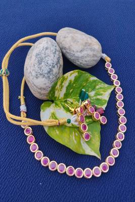 Pink crystal necklaces 1